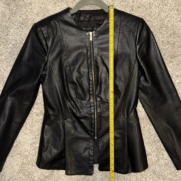 Zara Woman Sz XS Faux Leather Jacket - Picture 6 of 7